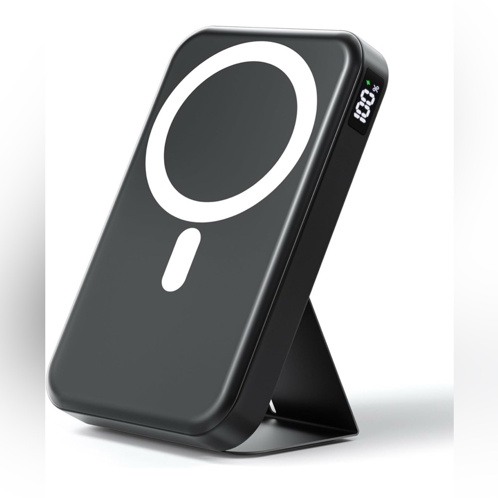 Black Wireless Charger with Stand